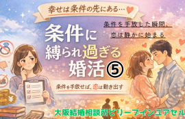条件に縛られ過ぎる婚活⑤最終回条件を手放した時に恋は死すかに始まる。